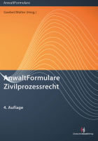 AnwaltFormulare Zivilprozessrecht 