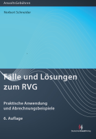 Fälle und Lösungen zum RVG