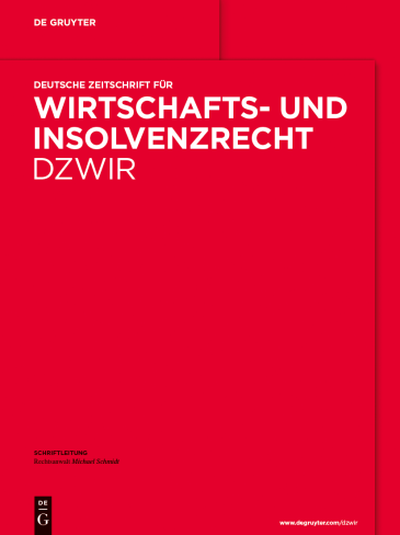  Deutsche Zeitschrift für Wirtschafts- und Insolvenzrecht (DZWIR)