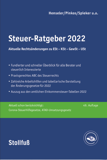  Steuer-Ratgeber 2022