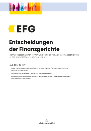  Entscheidungen der Finanzgerichte (EFG)
